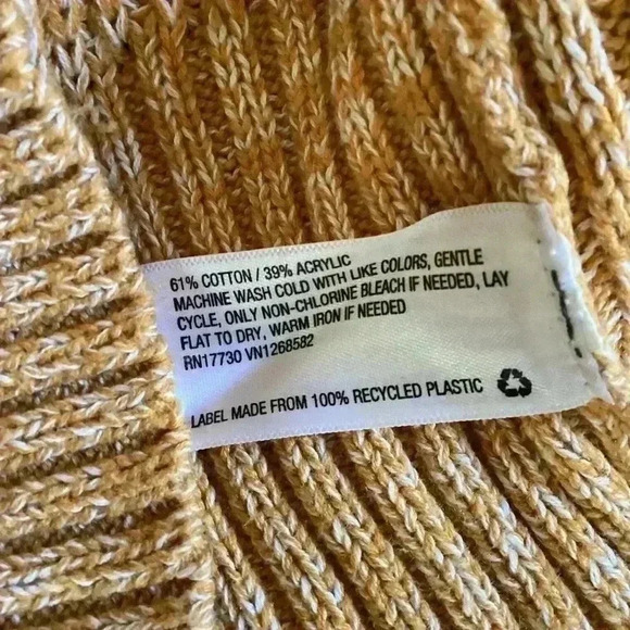 Universal Thread Mustard RIBBED KNIT  sweater Long cropped sweater Size XL - Picture 6 of 6